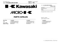 Kawasaki Versys 650 Mk2 2011 DBF - 2012 DCF - 2013 DDF parts catalog 